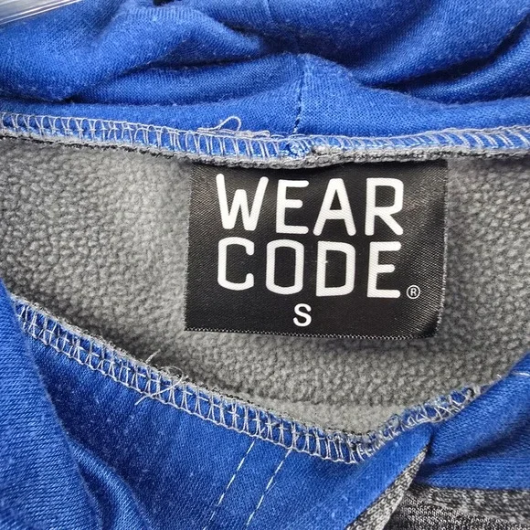 Wear Code Texas Graphic Hoodie Small Gray Space Dye Fleece Sweatshirt - Picture 5 of 7